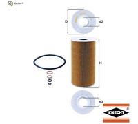 MAHLE Oil Filter OX126D - Knecht Filter - OE Fit for BMW, Opel, Land Rover