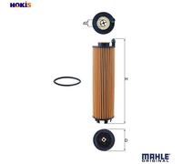 Oil Filter OX1301D Mahle 2561840000 6541840000 6541840125 A2561840000