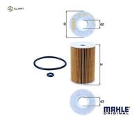 OIL FILTER OX 135/1D FOR MERCEDES-BENZ M 166.995 2.1L M 166.940 1.4L 4cyl
