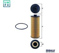 Mahle Original Oil Filter OX 155D - Cartridge, fits MAN & Deutz-Fahr