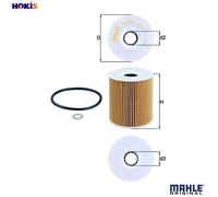 Oil filter Filter Insert OX 156D MAHLE for BMW LAND ROVER