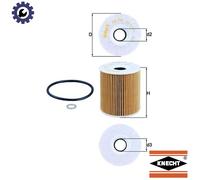 Oil filter Filter Insert OX 156D MAHLE for BMW LAND ROVER