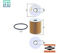 Oil filter Filter Insert OX 156D MAHLE for BMW LAND ROVER