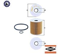 Oil filter Filter Insert OX 156D1 KNECHT for OPEL OMEGA B OMEGA B Estate