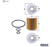 MAHLE OX 163/4D Oil filter
