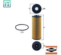 Mahle Oil Filter OX164D fits Audi A4 A6 A8 VW - Genuine Part