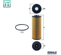 OX 164D Oil Filter Fits Audi A4 B5 Avant B6 Avant Convertible B7 Avant By Mahle