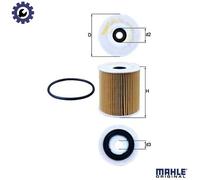 MAHLE OX 175D Oil Filter - Oil Filter with Gasket / Gasket Set