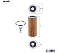 Oil filter Filter Insert OX 177/3D MAHLE for BMW X3 7 3 Coupe 5 3 3 Touring X5 6