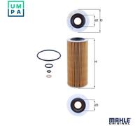 Oil filter Filter Insert OX 177/3D MAHLE for BMW X3 7 3 Coupe 5 3 3 Touring X5 6