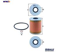 Mahle Original Oil Filter OX 187D OE Matching Fit for BMW 3 Series M3 Z3 New