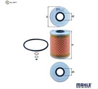 Mahle Original Oil Filter OX 187D OE Matching Fit for BMW 3 Series M3 Z3 New