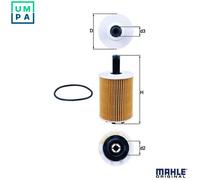 Mahle Original Oil Filter OX 188D with Gasket Set