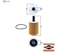 Mahle Original Oil Filter OX 188D with Gasket Set