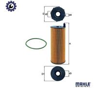 Mahle Original Oil Filter OX 196/3D with Gasket Set
