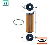 Mahle Original Oil Filter OX 196/3D with Gasket Set