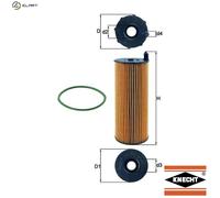 Mahle Original Oil Filter OX 196/3D with Gasket Set