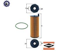 MAHLE OX 196/3D Oil Filter - Oil Filter with Gasket/Gasket Set