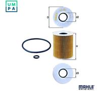 Mahle Oil Filter OX203D fits Ford Mondeo Mazda 6 - Genuine Part