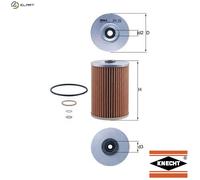 MAHLE OX 32D Oil Filter - Oil Filter with Gasket / Gasket Set