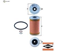 KNECHT OX 33D Oil Filter for MERCEDES-BENZ,PUCH