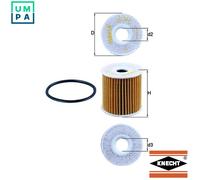 MAHLE OX 346D Oil Filter - Oil Filter with Gasket / Gasket Set