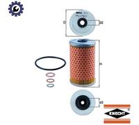 OIL FILTER OX 34D FOR M102.942/943/945/946 2.3L 4cyl