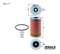 OIL FILTER OX 34D FOR M102.942/943/945/946 2.3L 4cyl