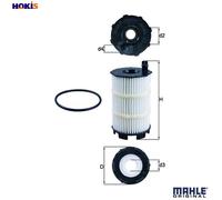 Oil filter Filter Insert OX 350/4D KNECHT for AUDI VW LAMBORGHINI