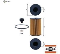 Oil filter Filter Insert OX 353/7D KNECHT for ALPINA BMW ROLLS-ROYCE LAND ROVER