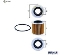 MAHLE OX 360D Oil Filter - Oil Filter with Gasket/Gasket Set