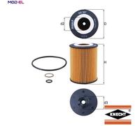 Oil Filter OX367D Mahle 11417508642 11427506677 11427506678 11427511161 76832802