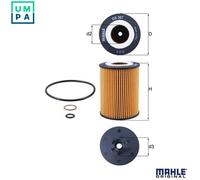 Oil Filter OX367D Mahle 11417508642 11427506677 11427506678 11427511161 76832802