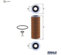 Mahle Original Oil Filter 55200423 - Fits Alfa Romeo 159 (939) 2.4D 2005-2012 - 71740470