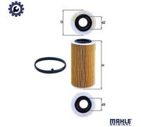 MAHLE OX 370D1 Oil Filter - Oil Filter with Gasket / Gasket Set