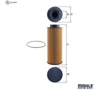 MAHLE Oil Filter OX376D OX 376D - Genuine Part - SCANIA - OE Matching Quality