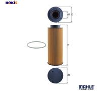 Mahle Original Oil Filter OX376D - Genuine OE Matching Part for SCANIA