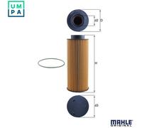 Mahle Original Oil Filter OX376D - Genuine OE Matching Part for SCANIA