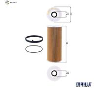 Oil filter Filter Insert OX 381D KNECHT for AUDI VW PORSCHE