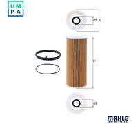 Oil filter Filter Insert OX 381D MAHLE for AUDI VW PORSCHE