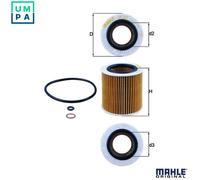 Oil filter Filter Insert OX 387D MAHLE for BMW ALPINA