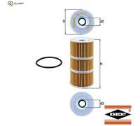 MAHLE OX 389/1D Oil Filter - Oil Filter with Gasket/Gasket Set