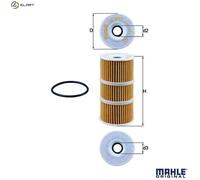 MAHLE OX 389/1D Oil Filter - Oil Filter with Gasket/Gasket Set