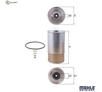 Oil Filter fits MERCEDES C250 W202 2.5D 93 to 94 OM605.910 Mahle 6011800009 New