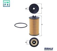 MAHLE OX 401D Oil Filter - Oil Filter with Gasket/Gasket Set