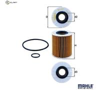 KNECHT OX 413D1 Oil Filter for LEXUS,TOYOTA