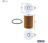 MAHLE Original Oil Filter OX 415D with Gasket – Fits Nissan Renault Opel Vauxhall