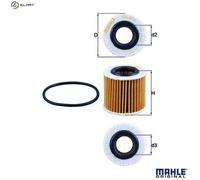 MAHLE ORIGINAL OX 416D1 Oil filter