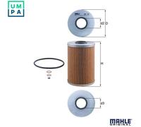 MAHLE OX 41D Oil Filter - Oil Filter with Gasket / Gasket Set