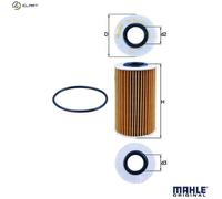 Mahle Original Oil Filter OX 554D1 - OE Matching Quality - Fits Lexus IS II, IS-F, RC, GS, LC